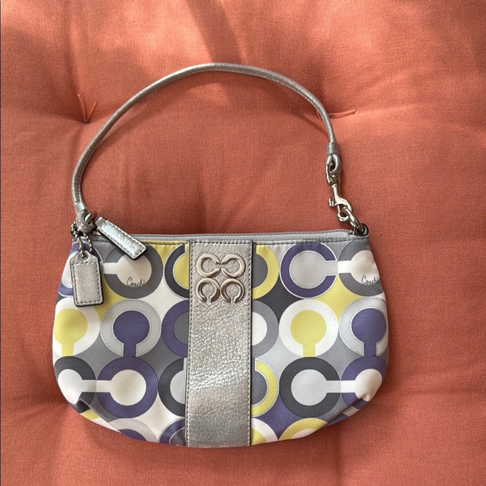 Coach Silver And Multicolor Patterned Women's Bag - image 1